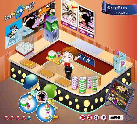 jogo box office gerenciar atendimento clientes cinema