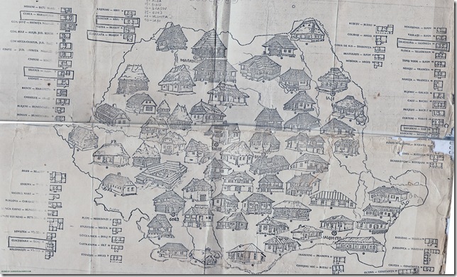Romanian traditional map