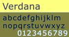 Popular Web Fonts Used in Web-Safe Design verdana