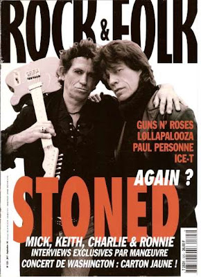 Keith Richards et Mick Jagger en couverture de Rock & Folk en 1994