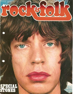 Mick Jagger en couverture de Rock & Folk en 1976