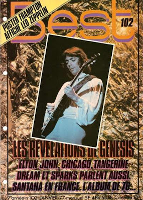 Steve Hackett en couverture de Best en 1977