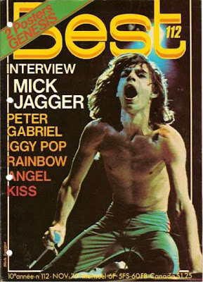 Mick Jagger en couverture de Best en 1977