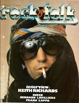 Keith Richard en couverture de Rock & Folk en 1979