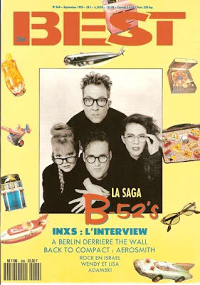 The B 52's en couverture de Best en 1990