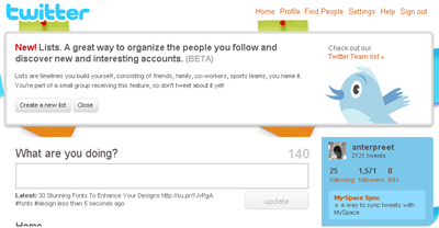 Twitter Lists