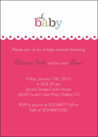 anne's baby shower invite blurred