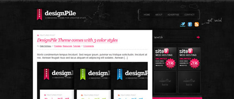 Design Pile desingpile 10 teme gratuite pentru Wordpress