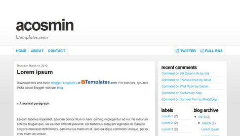 Acosmin 10 teme gratuite pentru Blogger #1