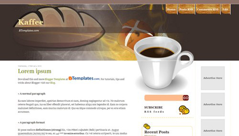 10 teme gratuite pentru Blogger #4 Kaffee 10 teme gratuite pentru Blogger #4