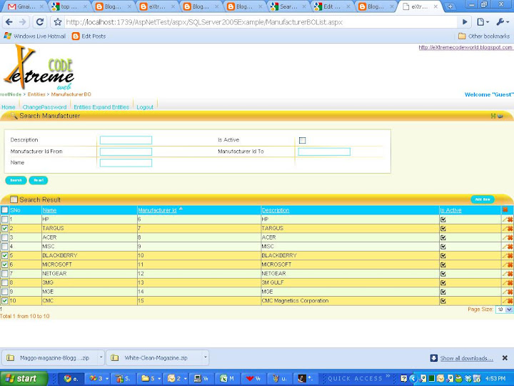 Asp.Net Generator, Code Generator, Free Asp.Net Generator, C# Templates