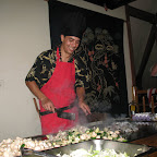 The candidate is a working chef and he prepared the dinner!! and it was delicious! Wish I could vote for him!