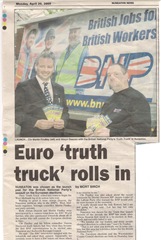 Truth Truck in Nuneaton News