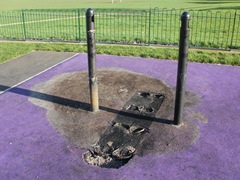 See Saw burnt out
