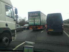 Oldham - queuing on M6