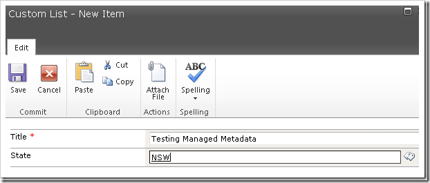 Using the Managed Metadata Service in your SharePoint 2010 Sites-Part 3