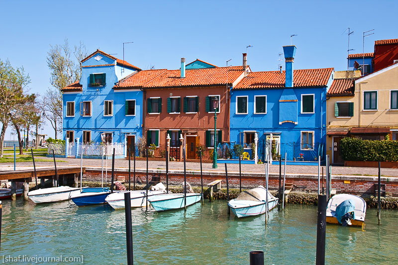 Италия, остров Бурано, цветные домики | Venezia, Burano, Italy | Benatky, Italie