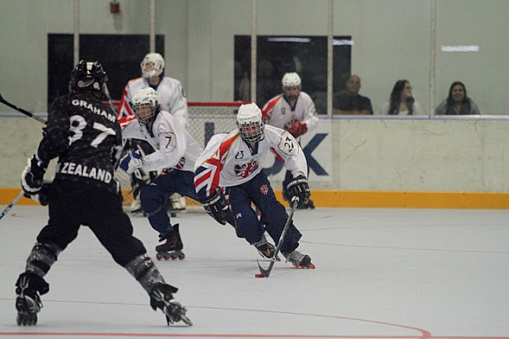 Cal on the puck