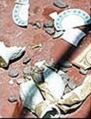 smashed vase