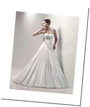 Kopyası taffeta-strapless-ruched-bodice-with-a-line-skirt-2010-brand-new-wholesale-wedding-dress-wd-0221