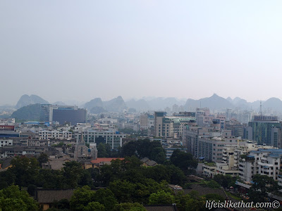 guilin, jingjiang princes' city, solitary beauty peak