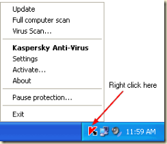 right-click-kaspersky-icon
