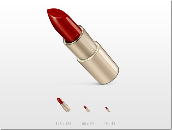 lipstick icon PSD file lipstick icon PSD file