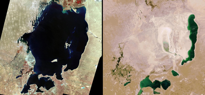 Aral Sea. 6 Ways We’re Already Geoengineering Earth. Wired