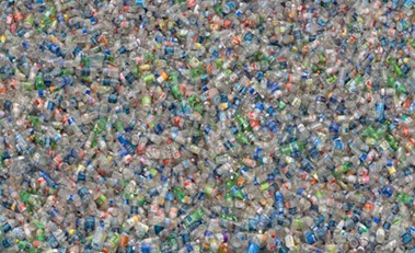 Plastic Bottles (2007) by photographic artist Chris Jordan