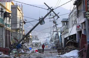 A devastating earthquake has ravaged Haiti's electricity grid, which requires extensive repairs. Dario Lopez-Mills / AP Photo