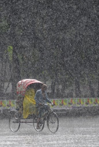 Bangladesh received 139.5 centimeters (55 inches) of rain this monsoon, its driest monsoon season since 1994. AFP