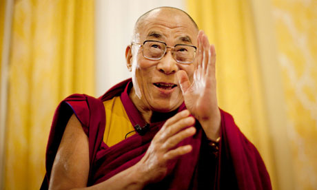 The Dalai Lama urged the US to focus on climate change in Tibet, secret cables posted by WikiLeaks reveal. Photograph: Mads Nissen / EPA