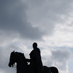 Das Reiterdenkmal auf dem Heumarkt.