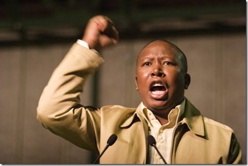 ANCYL president Julius Malema addressing the delegates during the conference held in Nasrec, Johannesburg. 29/06/08 Photo:Oupa Nkosi 
