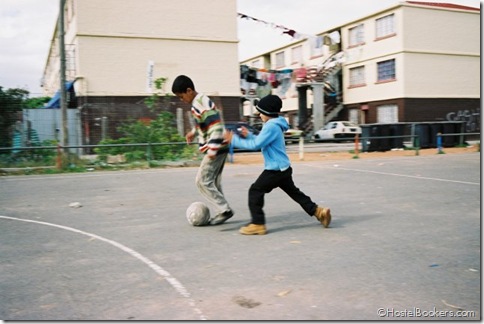 Playing football with local kids, Backpack and Africa Travel Centre Playing football with local kids, Backpack and Africa Travel Centre