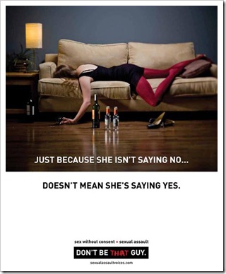 SAVE campaign Don't Be That Guy couch-saying-no