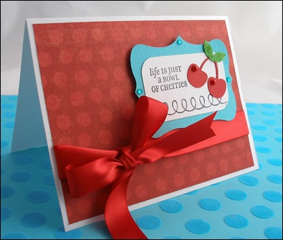 Tessa-Bowl of Cherries Card