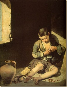 Murillo, Bartolome the young beggar