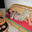 Stoned man, not eating his pizza