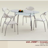 stół Jimmy<br />wymiary 130/80/73/ <br />szkłó stal chromowa