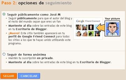 imagen seleccionar forma de seguir el blog