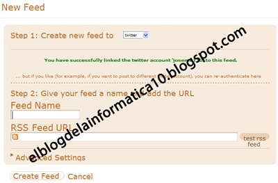 Enlazar Twitter con nuestro blog