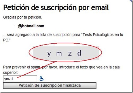 suscripción