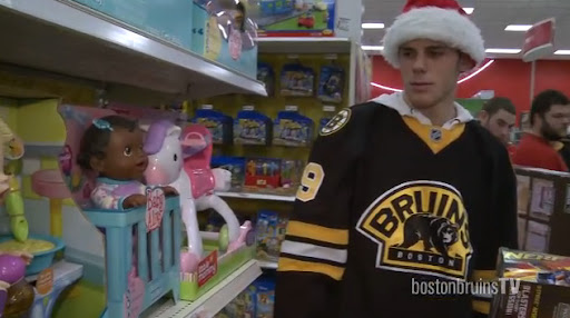 Boston Bruins spread cheer and laughs with toy delivery