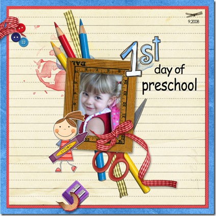 1st day of preschool