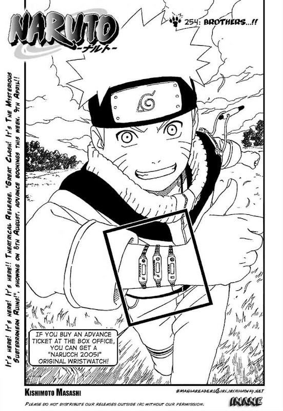 Naruto Shippuden Manga Chapter 254 - Image 01