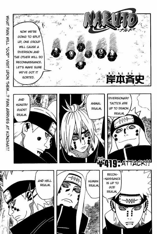 Naruto Shippuden Manga Chapter 419 - Image 01