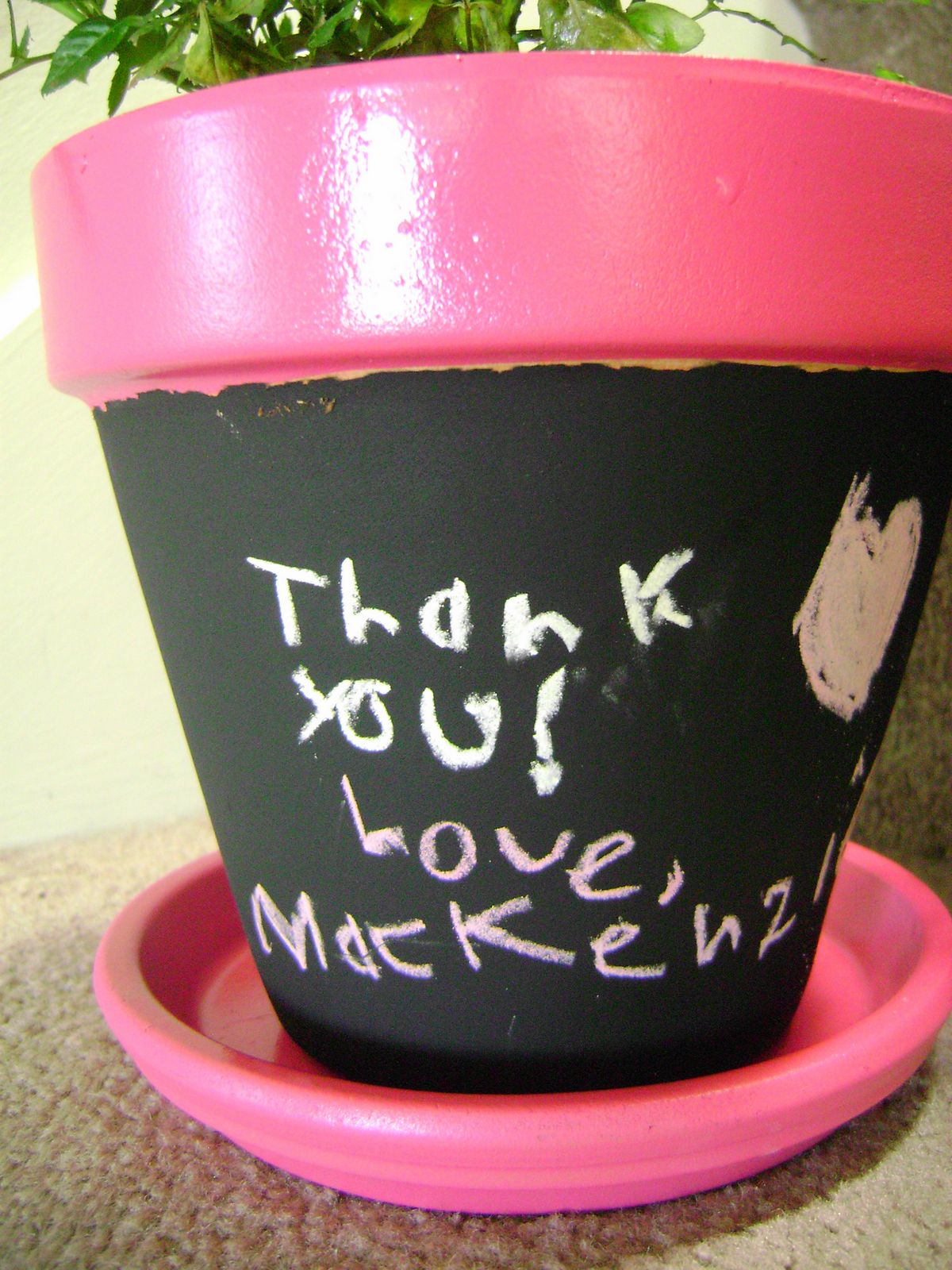 Tutorial Chalkboard Flower Pots • Mommy's Memorandum