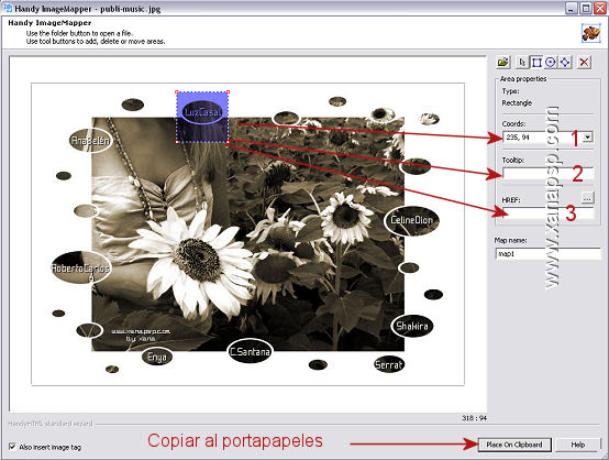 Mapa de imagenes o zonas activas (Tutorial)