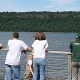After looking around inside the group was encouraged to spend some time outside enjoying Beczak's beautiful view of the River.